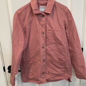 Old Navy Women's Utility Jacket in Dusty Pink